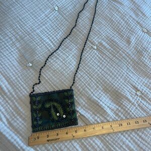 Evening bag | Green | Beaded | Vintage | Moyna Brand